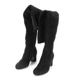 Roberto Vianni for Newman Marcus Black Suede Thigh Hugh Boots